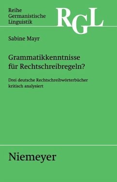 Grammatikkenntnisse für Rechtschreibregeln? (eBook, PDF) - Mayr, Sabine
