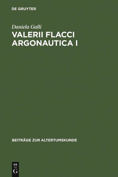 Valerii Flacci Argonautica I (eBook, PDF) Valerii Flacci Argonautica I (eBook, PDF)