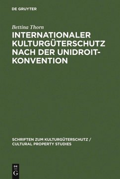 Cover Internationaler Kulturgüterschutz nach der UNIDROIT-Konvention (eBook, PDF)