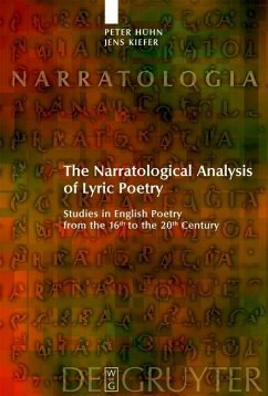 The Narratological Analysis of Lyric Poetry (eBook, PDF) - Hühn, Peter; Kiefer, Jens