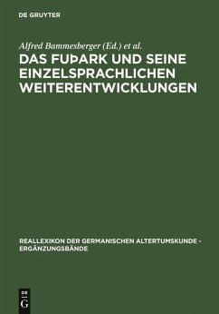 Das fuþark und seine einzelsprachlichen Weiterentwicklungen (eBook, PDF)