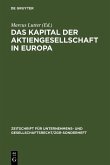 Das Kapital der Aktiengesellschaft in Europa (eBook, PDF)