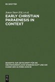 Early Christian Paraenesis in Context (eBook, PDF)