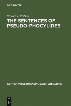 Cover The Sentences of Pseudo-Phocylides (eBook, PDF)
