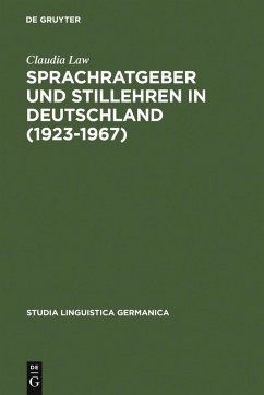 Cover Sprachratgeber und Stillehren in Deutschland (1923-1967) (eBook, PDF)