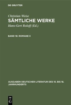 Romane II (eBook, PDF) - Weise, Christian