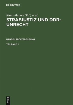 Cover Strafjustiz und DDR-Unrecht. Band 5: Rechtsbeugung. Teilband 1 (eBook, PDF)