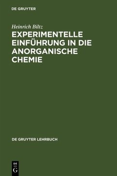Cover Experimentelle Einführung in die Anorganische Chemie (eBook, PDF)