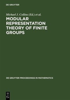 Cover Modular Representation Theory of Finite Groups (eBook, PDF)
