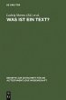Was ist ein Text? (eBook, PDF) - Bild 1