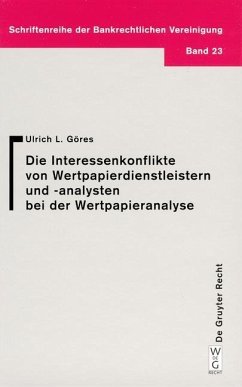 Interessenkonflikte von Wertpapierdienstleistern und -analysten bei der Wertpapieranalyse (eBook, PDF) - Göres, Ulrich L.