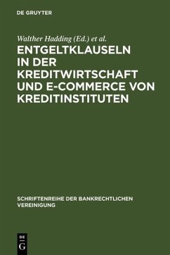 Cover Entgeltklauseln in der Kreditwirtschaft und E-Commerce von Kreditinstituten (eBook, PDF)