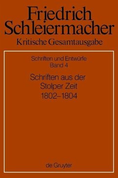 Schriften aus der Stolper Zeit (1802-1804) (eBook, PDF)