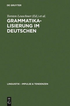 Grammatikalisierung im Deutschen (eBook, PDF) Grammatikalisierung im Deutschen (eBook, PDF)