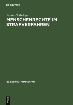 Menschenrechte im Strafverfahren (eBook, PDF) - Gollwitzer, Walter