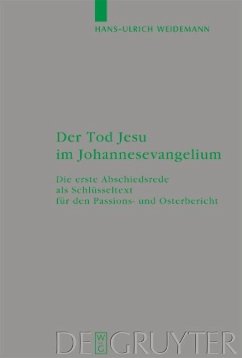 Der Tod Jesu im Johannesevangelium (eBook, PDF) - Weidemann, Hans-Ulrich