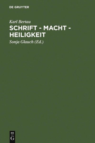 Schrift - Macht - Heiligkeit (eBook, PDF)