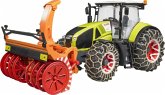 Bruder 03017 Claas Axion 950 und Schneeketten und -fräse