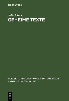 Geheime Texte (eBook, PDF) - Cloot, Julia