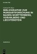Bibliographie zur Mundartforschung in... - Bild 1