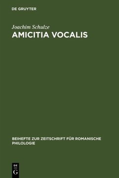 Amicitia vocalis (eBook, PDF) - Schulze, Joachim