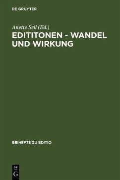 Edititonen - Wandel und Wirkung (eBook, PDF) Cover Edititonen - Wandel und Wirkung (eBook, PDF)