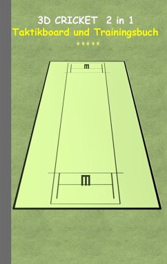 3D Cricket 2 in 1 Taktikboard und Trainingsbuch