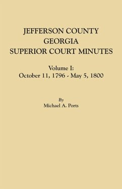 Jefferson County, Georgia, Superior Court Minutes, Volume I - Ports, Michael A.