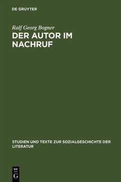 Der Autor im Nachruf (eBook, PDF) - Bogner, Ralf Georg