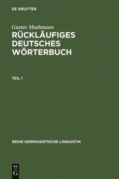 Rückläufiges deutsches Wörterbuch (eBook, PDF) - Muthmann, Gustav