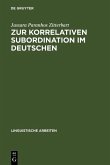 Zur korrelativen Subordination im Deutschen (eBook, PDF)