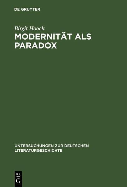 Modernität als Paradox (eBook, PDF)