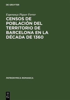 Censos de población del territorio de Barcelona en la década de 1360 (eBook, PDF) Cover Censos de población del territorio de Barcelona en la década de 1360 (eBook, PDF)