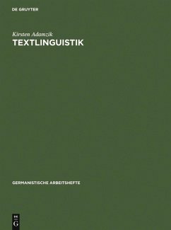 Textlinguistik (eBook, PDF) - Adamzik, Kirsten