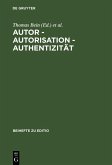 Autor - Autorisation - Authentizität (eBook, PDF)
