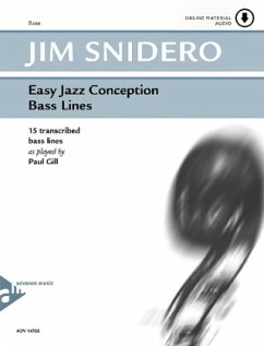 Easy Jazz Conception Bass Lines, Bass, m. Online Material Audio - Snidero, Jim