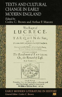 Texts and Cultural Change in Early Modern England - Brown, Cedric C.