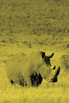 Alive! white rhino - Yellow duotone - Photo Art Notebooks (6 x 9 version) - Jansson, Eva-Lotta