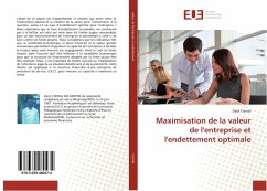 Maximisation de la valeur de l'entreprise et l'endettement optimale - Cienda, Daryl