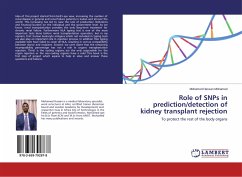 Role of SNPs in prediction/detection of kidney transplant rejection