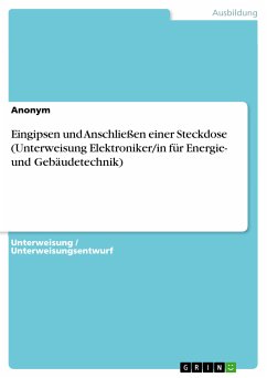 Eingipsen und Anschließen einer Steckdose (Unterweisung Elektroniker/in für Energie- und Gebäudetechnik) (eBook, PDF)