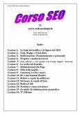 Corso SEO (eBook, PDF)