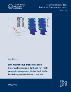 Eine Methode für probabilistische Untersuchungen zum Einfluss von Fertigungsstreuungen auf die hochzyklische Ermüdung von Verdichterschaufeln - Heinze, Kay