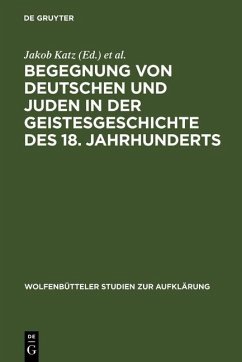 Cover Begegnung von Deutschen und Juden in der Geistesgeschichte des 18. Jahrhunderts (eBook, PDF)