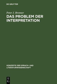 Das Problem der Interpretation (eBook, PDF) - Brenner, Peter J.