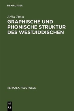 Cover Graphische und phonische Struktur des Westjiddischen (eBook, PDF)