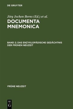 Das enzyklopädische Gedächtnis der Frühen Neuzeit (eBook, PDF)