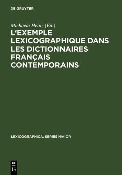 L'exemple lexicographique dans les dictionnaires français contemporains (eBook, PDF)
