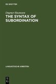 The Syntax of Subordination (eBook, PDF)