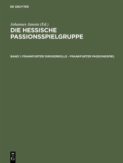 Cover Frankfurter Dirigierrolle - Frankfurter Passionsspiel (eBook, PDF)